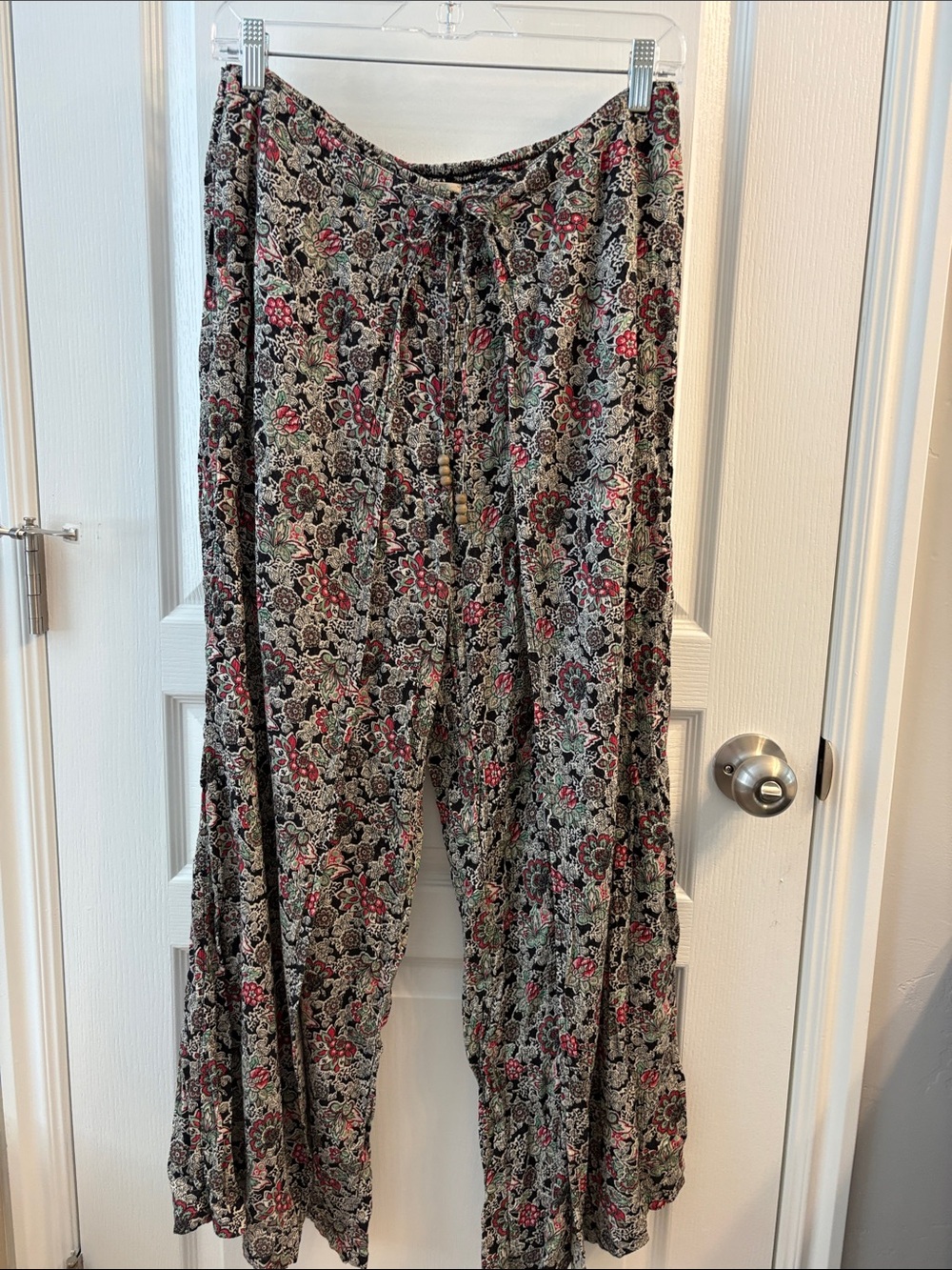 Denim & Supply Ralph Lauren Floral Boho Pants in Black & Red